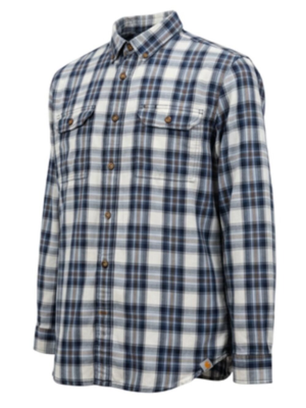Carhartt 101297 Relaxed Fit Plaid Button Up Shirt Mens Large Cotton Workwear